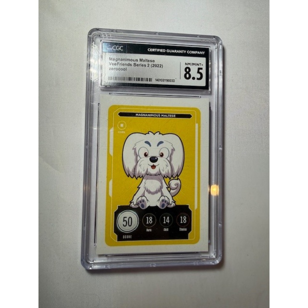 VeeFriends Series 2 Magnanimous Maltese 2022 zerocool CGC 8.5 NM/Mint+ Core